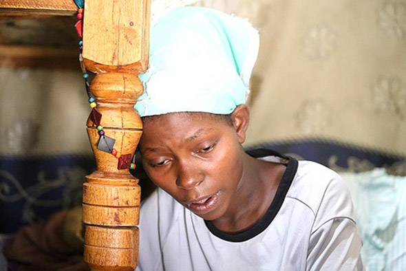 Ms Nelius Muthoni, a mother whose two children were killed by her friend in Korogocho slums